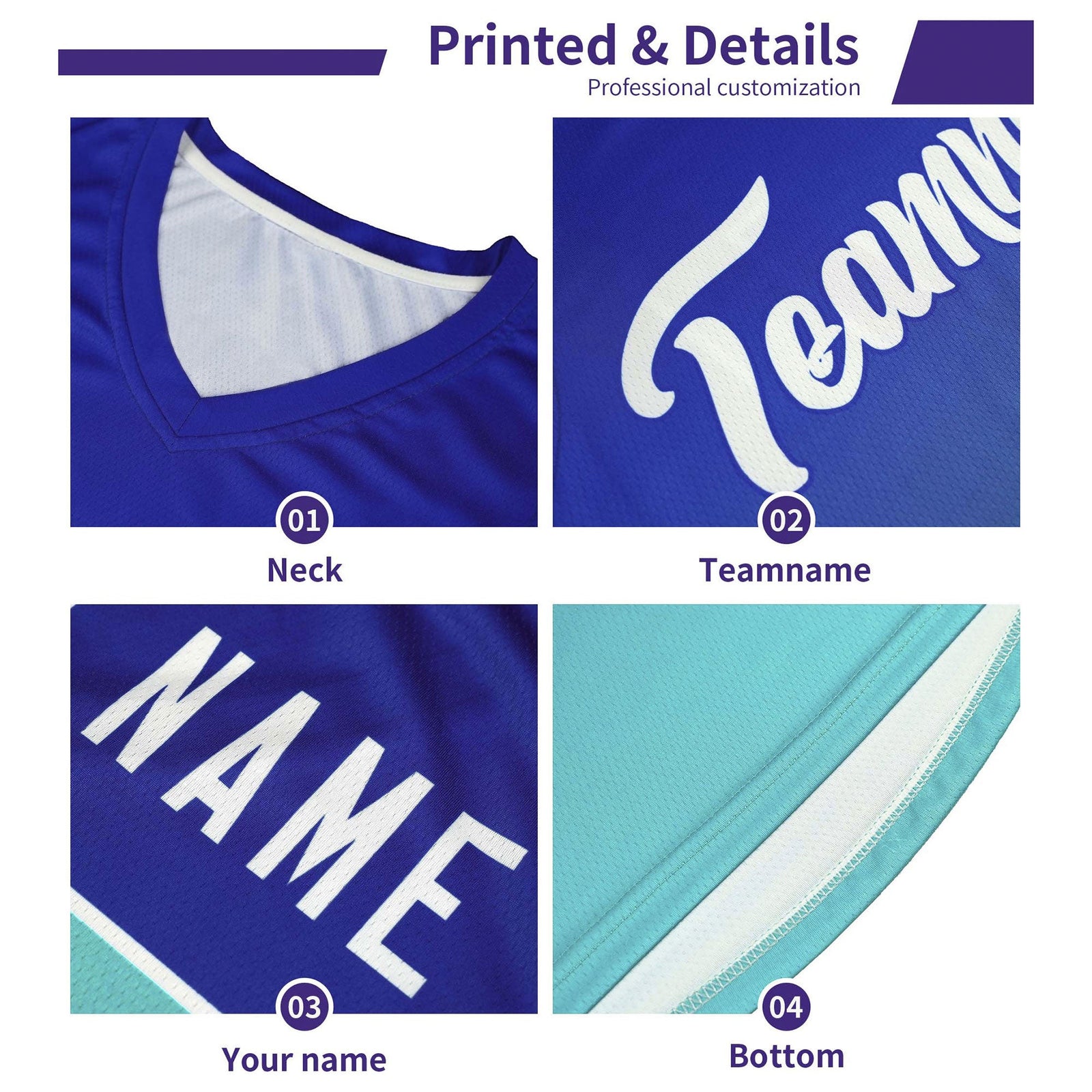 Custom Royal White Classic Sets Sports Uniform Basketball Jersey
