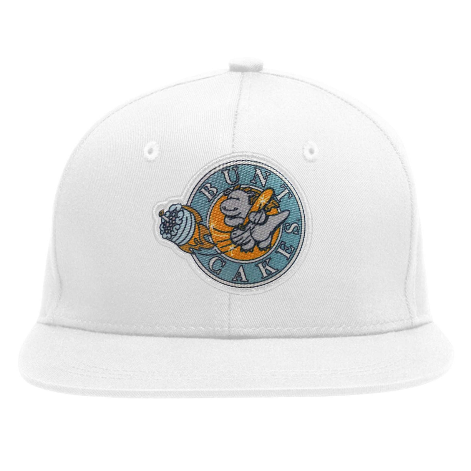 Custom White 3D Puff Embroidery Flat Embroidery Flat Eaves Sport Baseball Cap Design for Men/Women/Youth