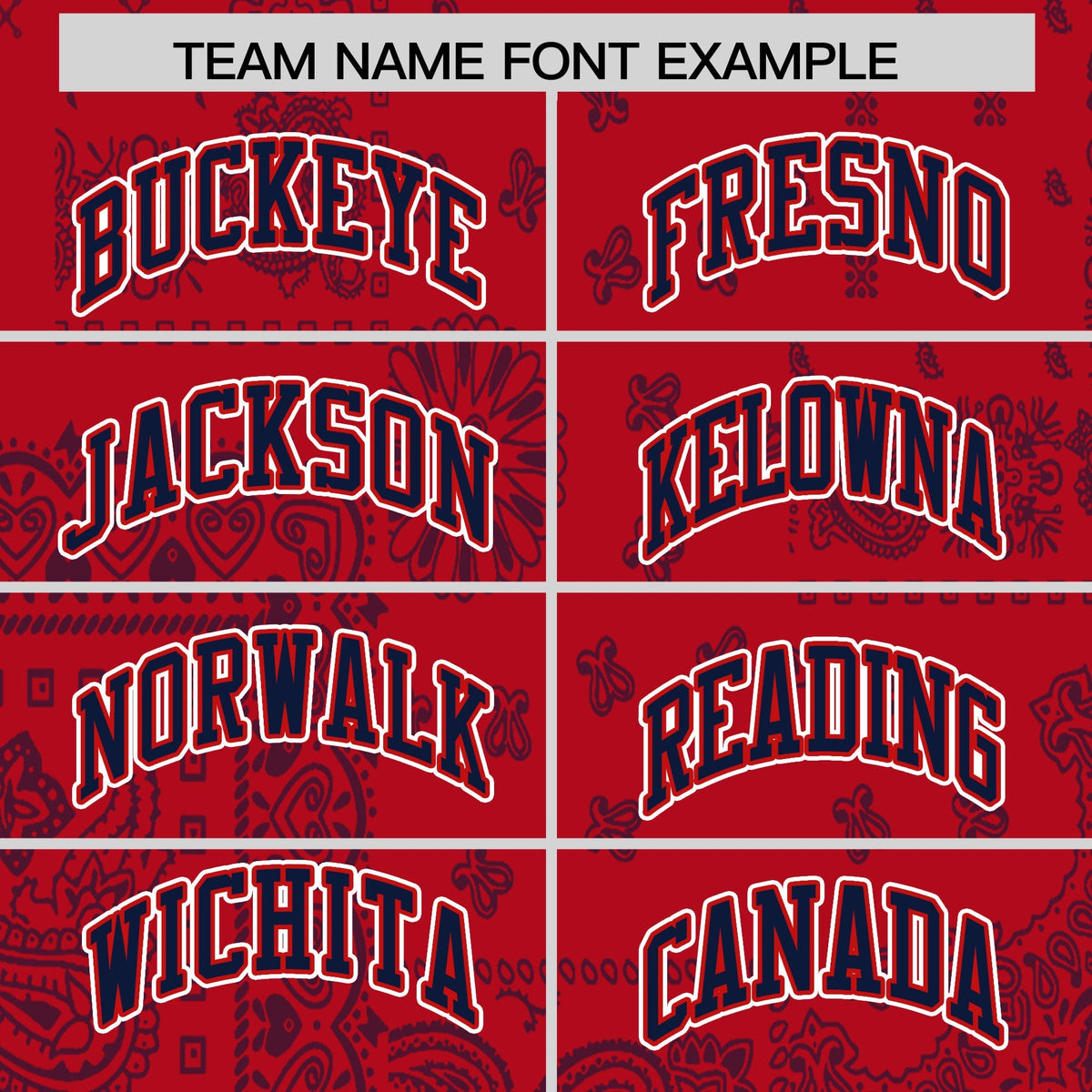 Custom Navy Red White Cashew Flower Graffiti Pattern V-Neck Hockey Jersey