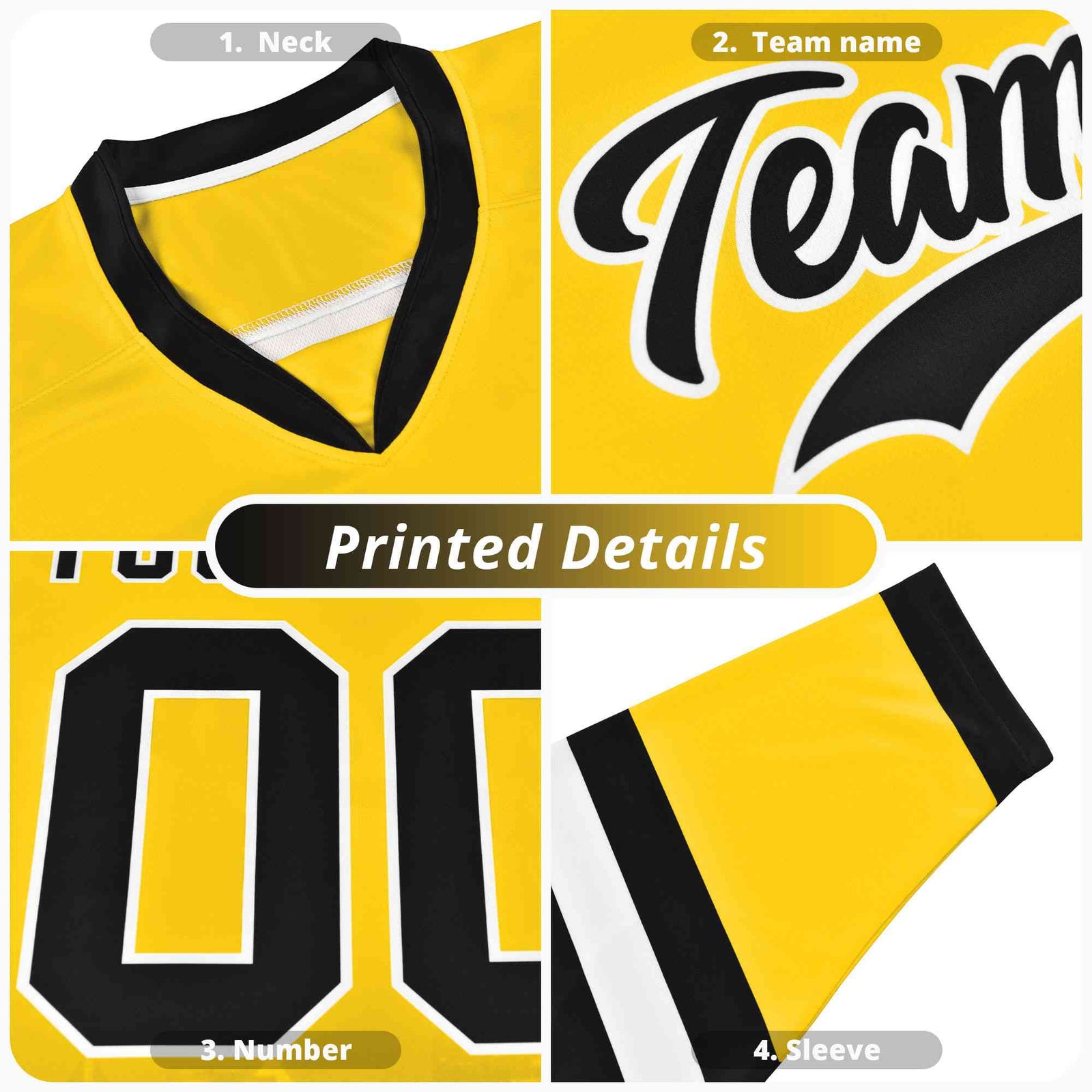 Custom American Flag White Ice Cream Pattern Personalized V-Neck Hockey Jersey