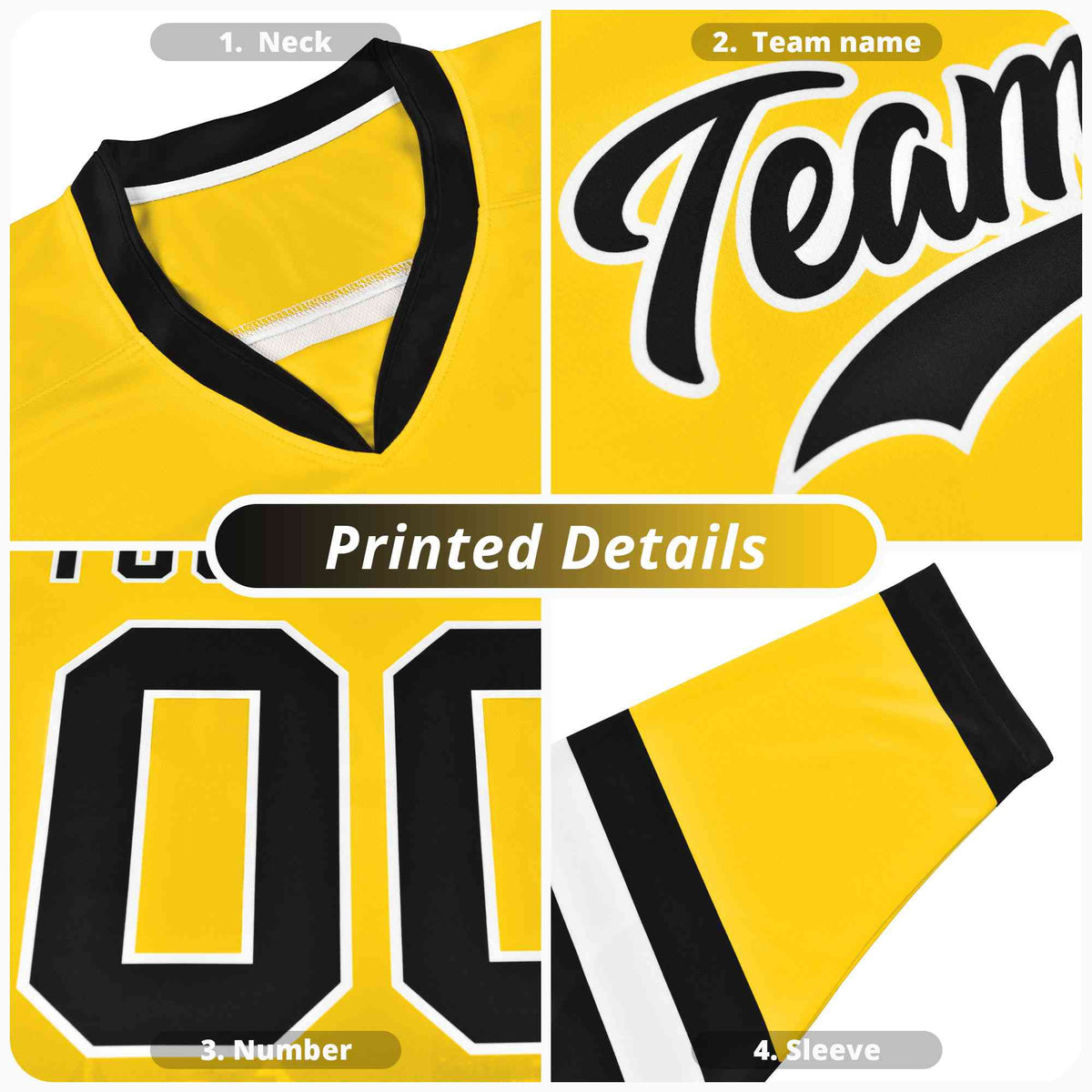 Custom American Flag White Ice Cream Pattern Personalized V-Neck Hockey Jersey