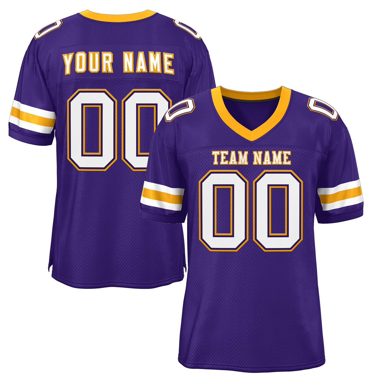Custom Your Own Football Jersey with Personalized Name and Team Number