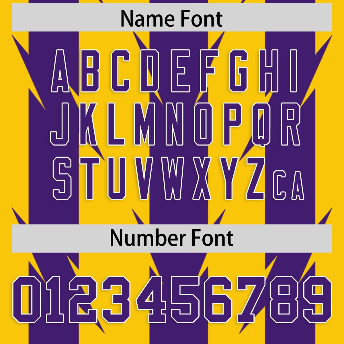 Custom Gold Purple Personalized Razr Stripe Graffiti Pattern Flag Football Jersey