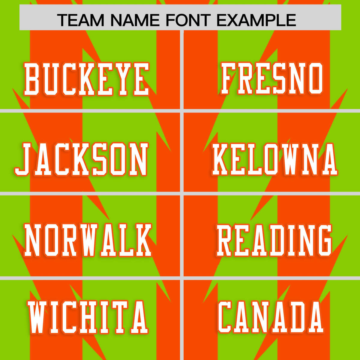 Custom Neon Green Orange Personalized Razr Stripe Graffiti Pattern Flag Football Jersey