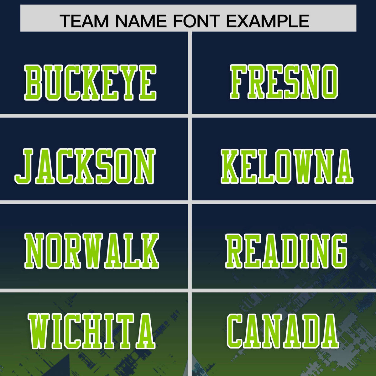 Custom Navy Neon Green Personalized Star Gradient Flag Football Jersey