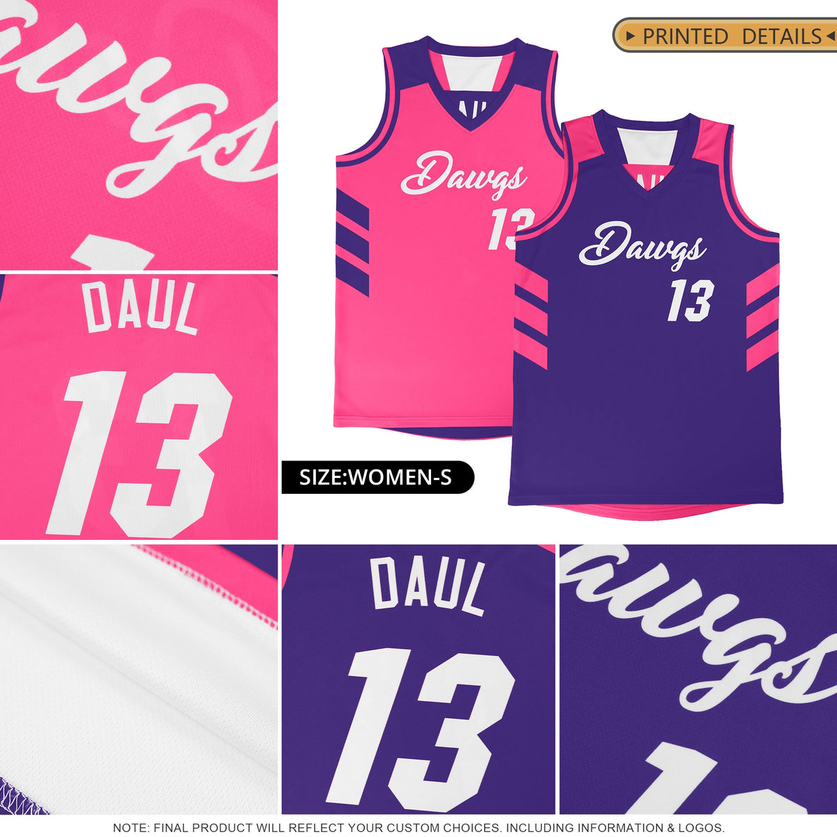 Custom Navy White-Red Double Side Sets Personalized Basketball Jersey