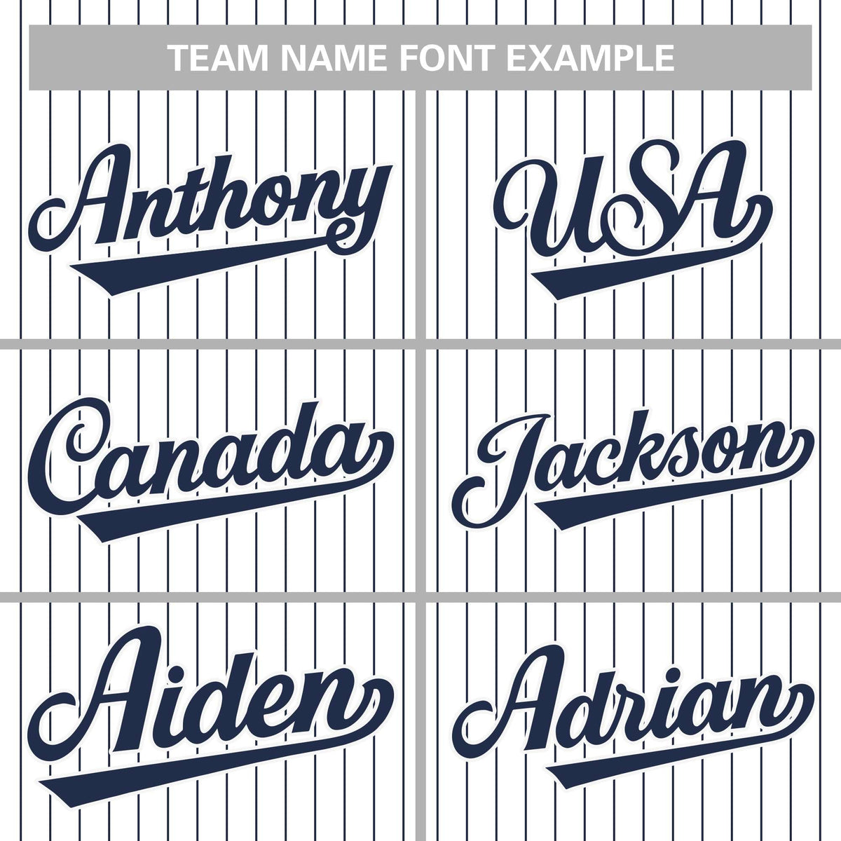 Custom Mens Personalized Pinstripe Baseball Jersey Team Sport Uniforms