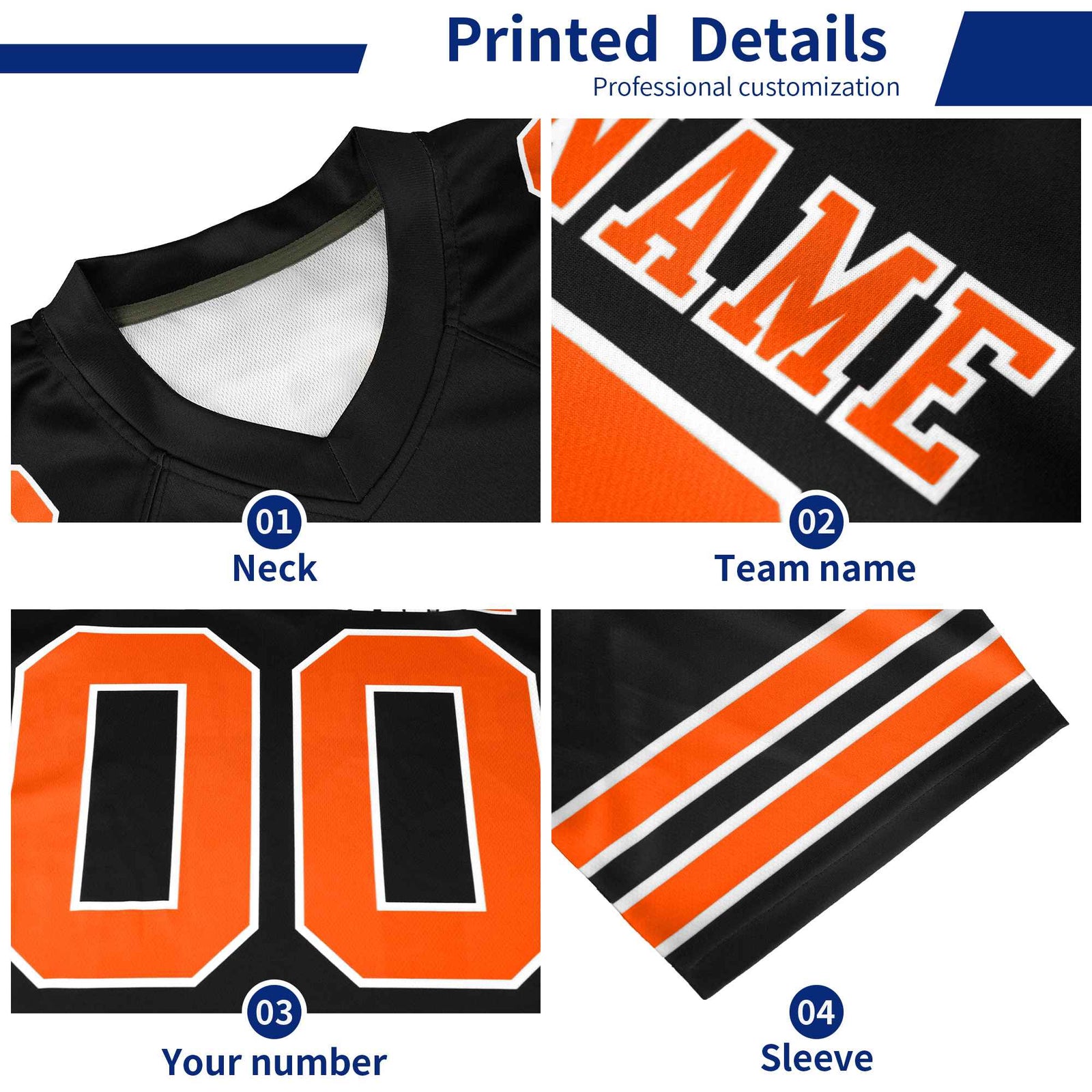 Custom Red Black-White Personalized Classic Authentic Football Jersey