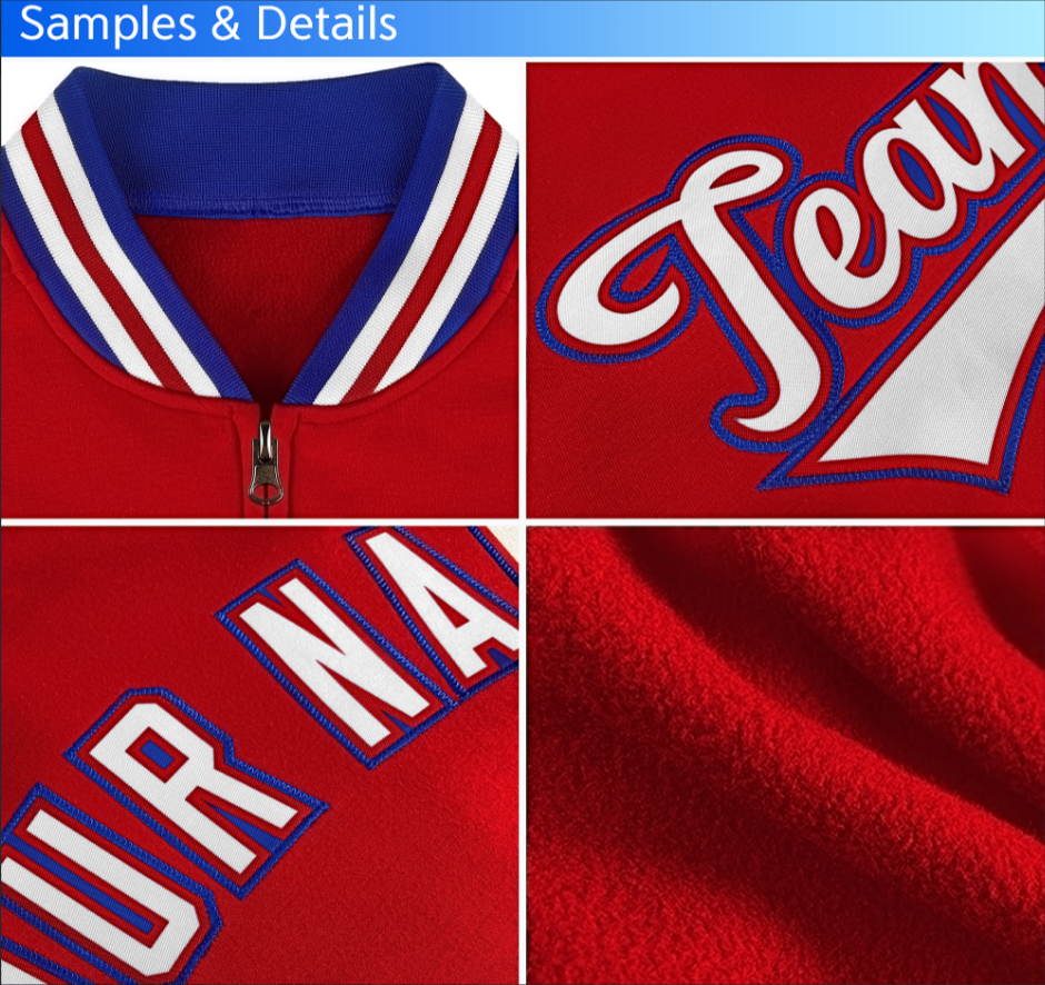 Custom Yellow Navy-Powder Blue Classic Style Varsity Full-Snap Letterman Jacket